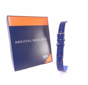 Cinturón Miguel Bellido trenzado print azulón
