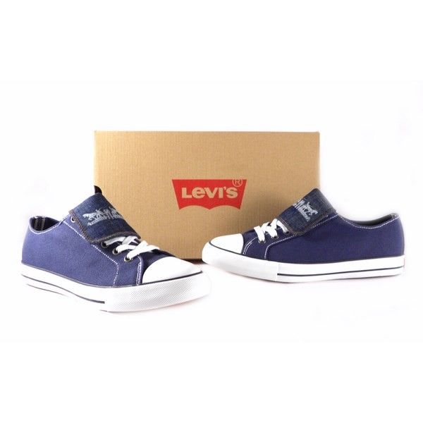 Zapatillas Levis lona con solapa azules