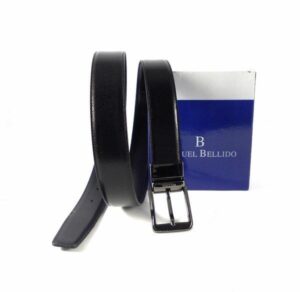 Cinturón reversible Miguel Bellido negro con azul marino