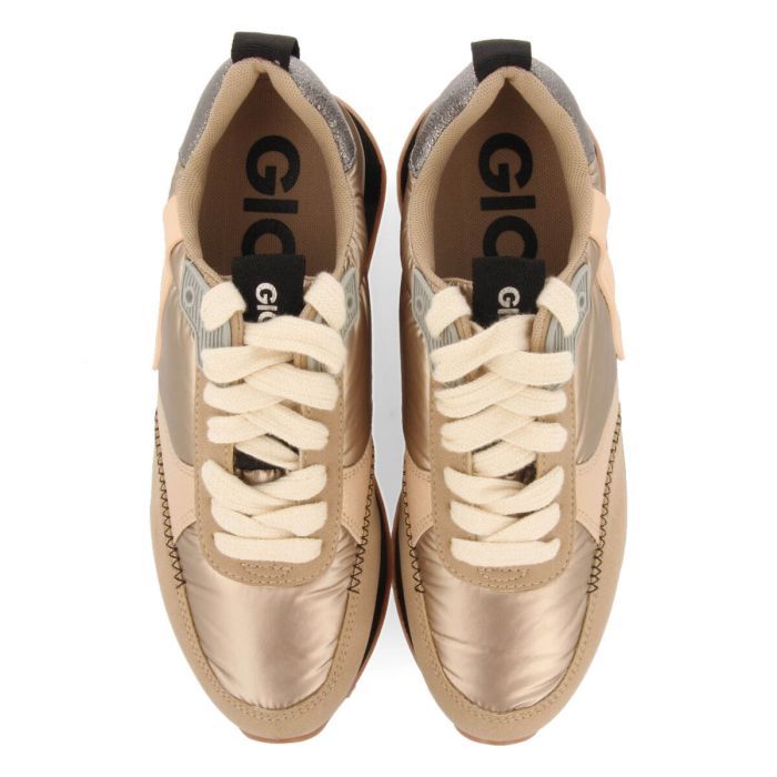 Sneakers Gioseppo doradas monocolor acolchadas con detalles Gladsaxe